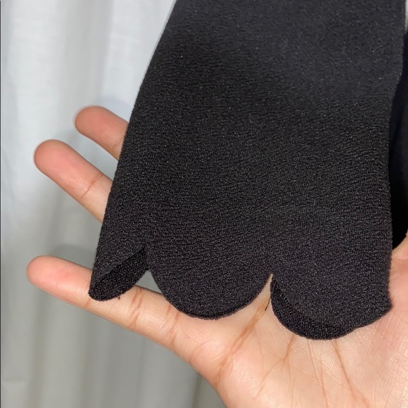 Black stretchy knit Skater Dress - Picture 3 of 7